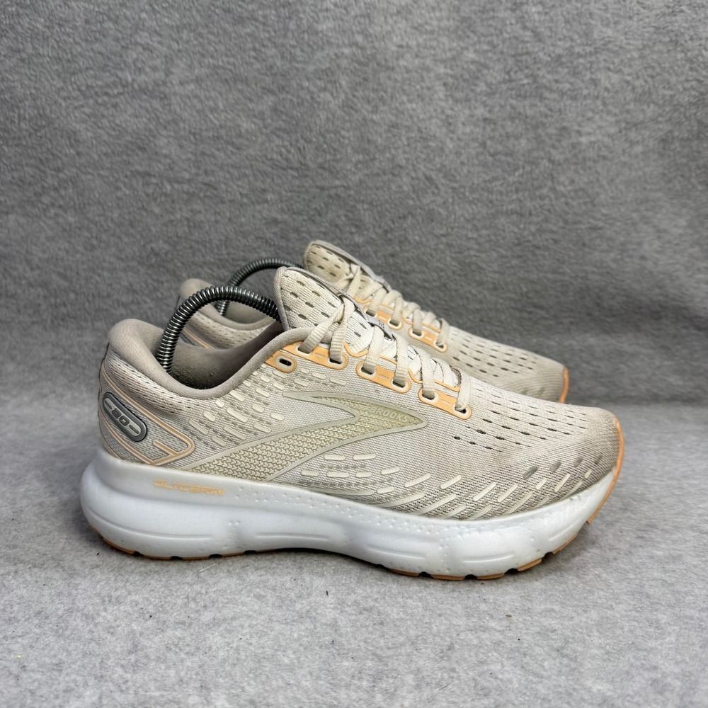 Brooks Glycerin 20 Women's Shoes Size 7.5 Beige Running Sneakers 1203691B133 - Picture 4 of 10